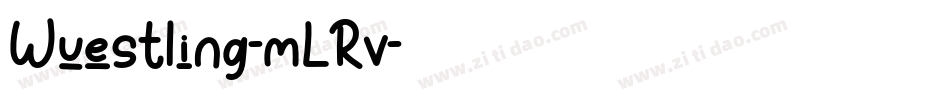 Wuestling-mLRv字体转换