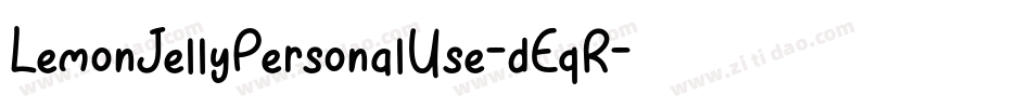 LemonJellyPersonalUse-dEqR字体转换