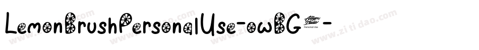 LemonBrushPersonalUse-owBG0字体转换