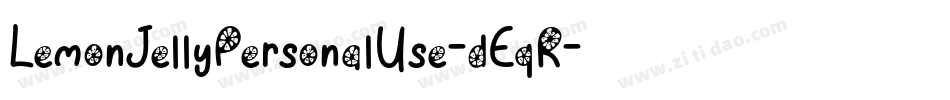 LemonJellyPersonalUse-dEqR字体转换