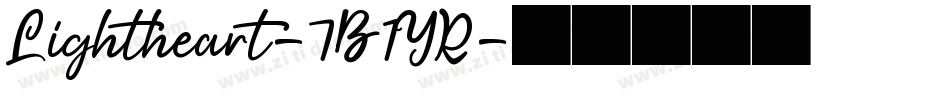 Lightheart-7B1YR字体转换