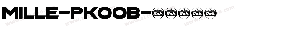 Mille-PKOoB字体转换