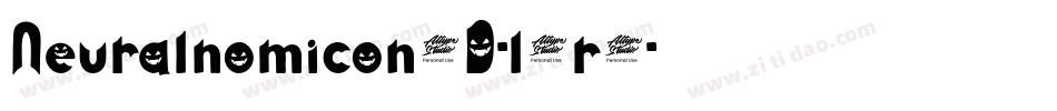 Neuralnomicon3D-l1r0字体转换