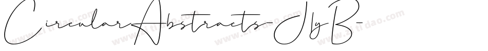 CircularAbstracts-J1yB字体转换