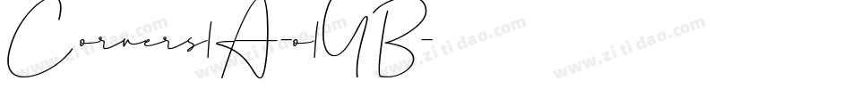 Corners1A-o1YB字体转换