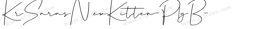 KrSarasNewKitten-P1yB字体转换