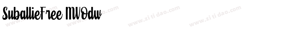SuballieFree-MVOdw字体转换