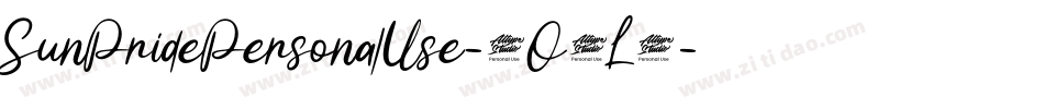 SunPridePersonalUse-2O4L8字体转换 SunPridePersonalUse-2O4L8字体转换