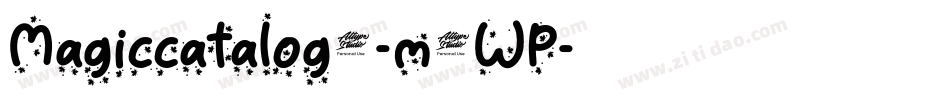 Magiccatalog1-m1WP字体转换