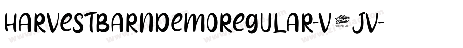 HarvestBarnDemoRegular-V1JV字体转换