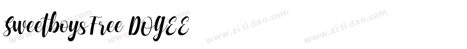 SweetboysFree-DOGEE字体转换