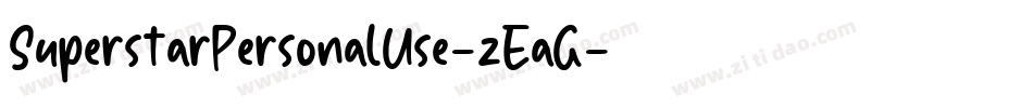 SuperstarPersonalUse-zEaG字体转换