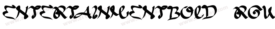 EntertainmentBold-2RgW字体转换