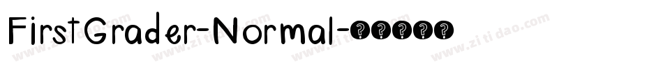 FirstGrader-Normal字体转换