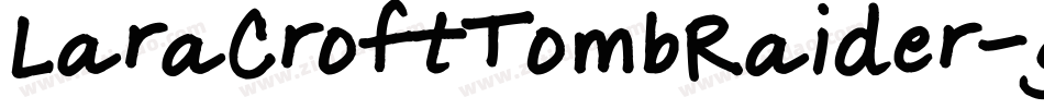 LaraCroftTombRaider-gRRY字体转换