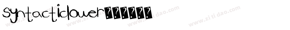 SyntacticLower字体转换