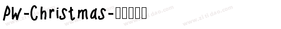 PW-Christmas字体转换