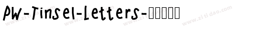 PW-Tinsel-Letters字体转换