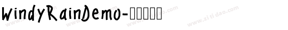 WindyRainDemo字体转换
