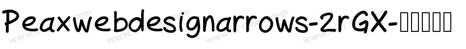 Peaxwebdesignarrows-2rGX字体转换