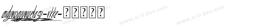 AndYouSayYoureLazy-vKKE字体转换