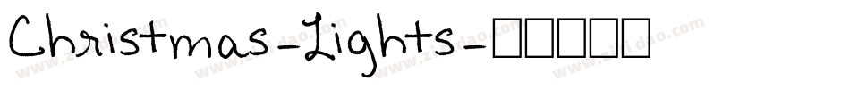 Christmas-Lights字体转换