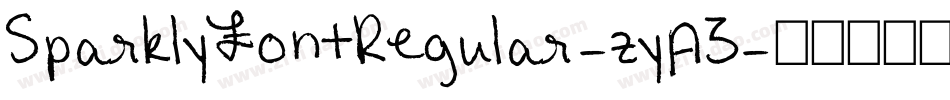 SparklyFontRegular-zyA3字体转换