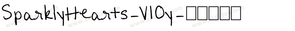 SparklyHearts-V10y字体转换