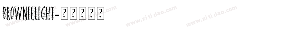 BROWNIElight字体转换