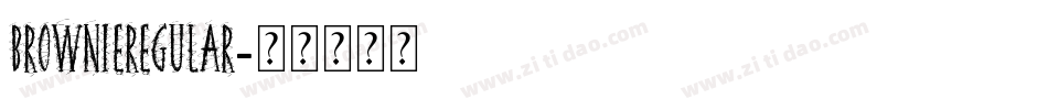 BROWNIEregular字体转换