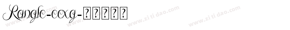 Rangle-eexg字体转换