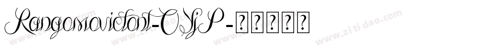 Rangomoviefont-OYjP字体转换
