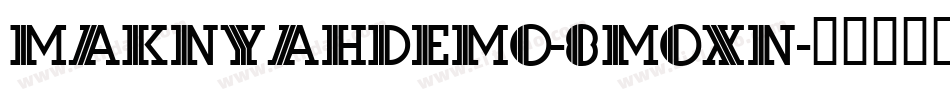 MakNyahDemo-8MOxn字体转换