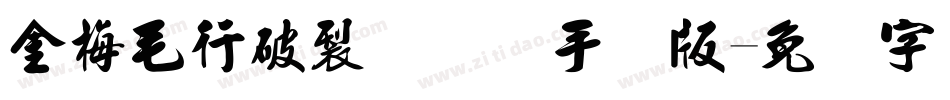 金梅毛行破裂国际码手机版字体转换