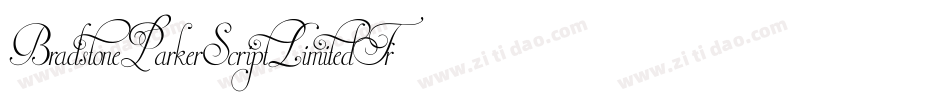 BradstoneParkerScriptLimitedFreeVersion-EEY4字体转换