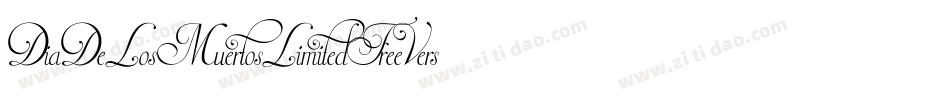 DiaDeLosMuertosLimitedFreeVersion-Jwdn字体转换
