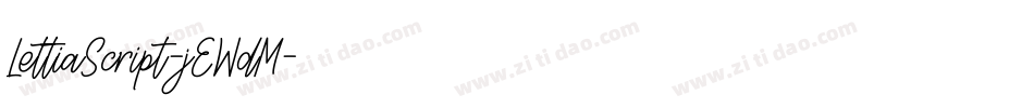 LettiaScript-jEWdM字体转换