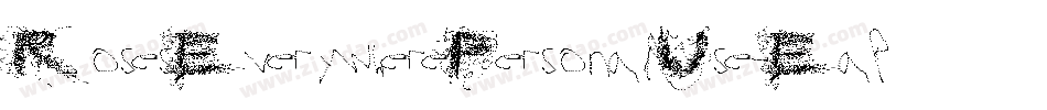RosesEverywherePersonalUse-Eapze字体转换