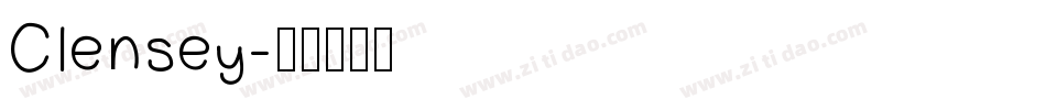 Clensey字体转换