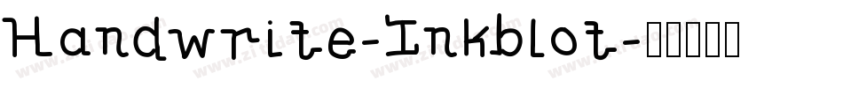 Handwrite-Inkblot字体转换