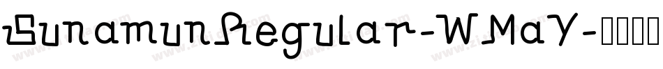 SunamunRegular-WMaY字体转换