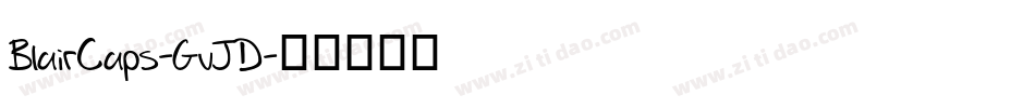 BlairCaps-GvJD字体转换