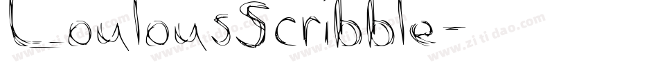 LoulousScribble字体转换