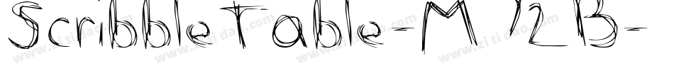 ScribbleTable-M72B字体转换