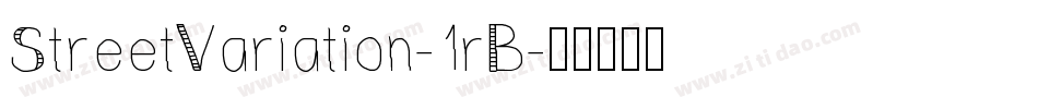 StreetVariation-1rB字体转换
