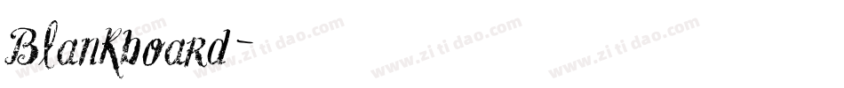 Blankboard字体转换