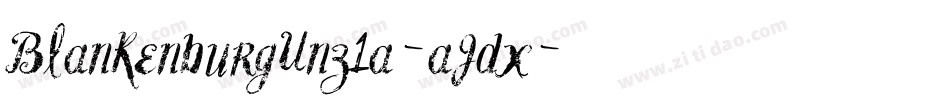 BlankenburgUnz1a-aJdx字体转换