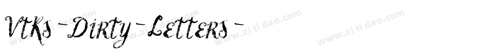 Vtks-Dirty-Letters字体转换