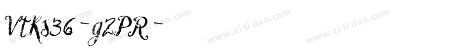 Vtks36-g2PR字体转换