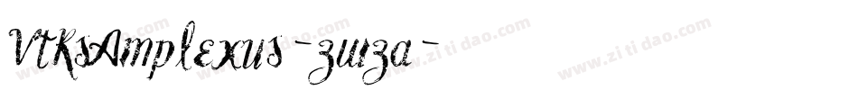 VtksAmplexus-zwza字体转换